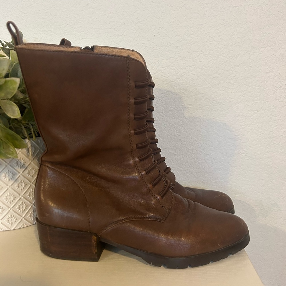 Corso Como leather Raymond combat boots Size 7